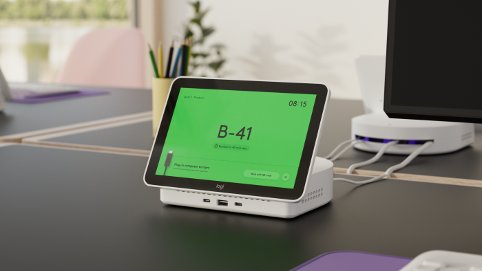 Vor der Buchung ist bereits ersichtlich, wann der Platz belegt ist. (Bild: Logitech)